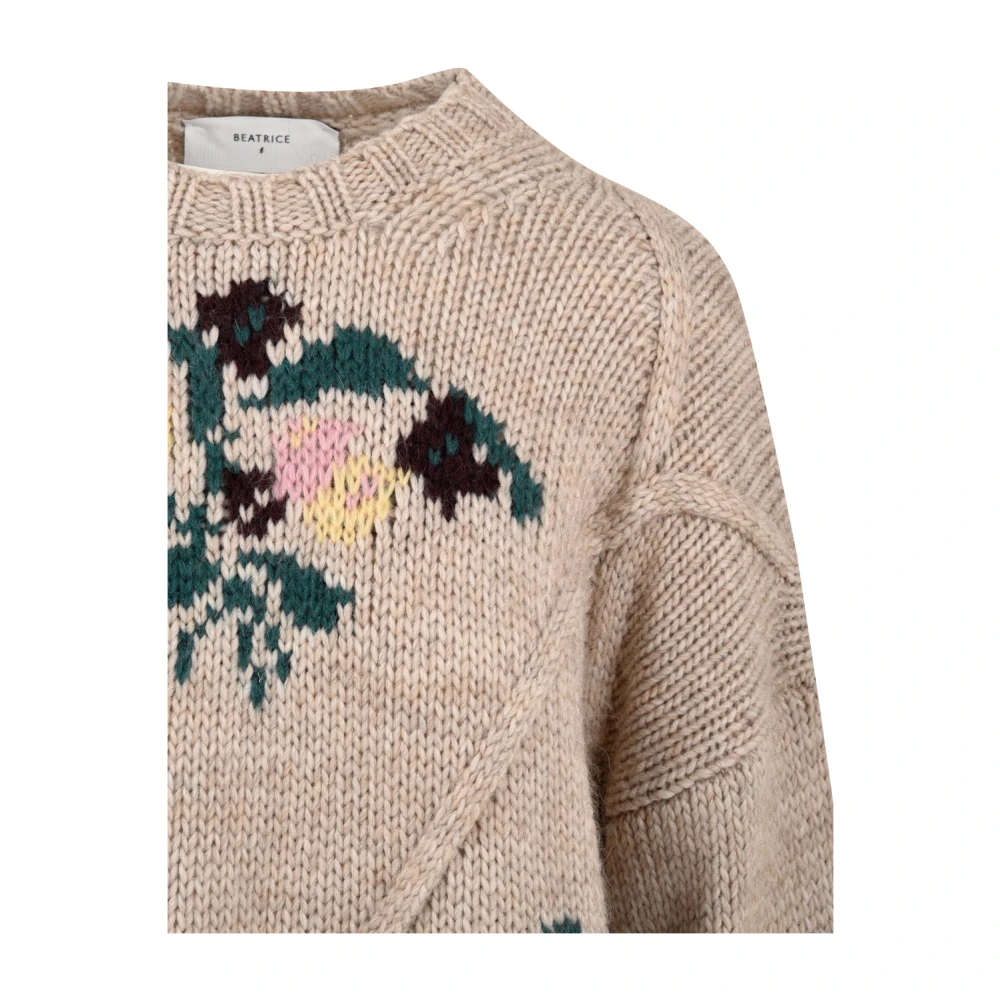 Beatrice .b Stijlvolle Coquille Sweater Brown Dames