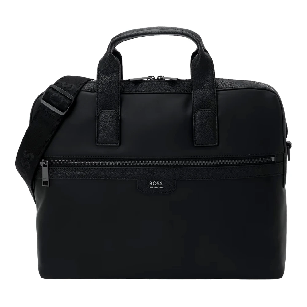 Hugo Boss Heren Documententas Jareth in Zwart Black Heren
