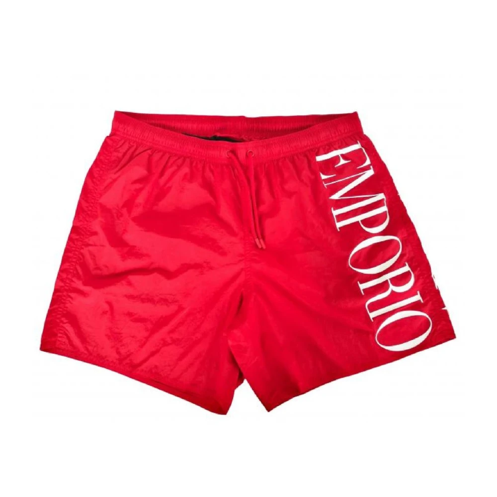 Emporio Armani Herren Rot Bademode, Lgröße: