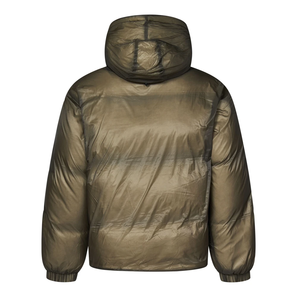 ROA Beige Dubbellaags Trekkoord Hood Jas Beige Heren