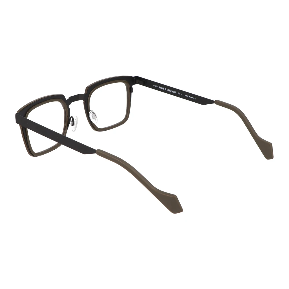 Anne & Valentin Vierkante acetaatbril Osvaldo Brown Unisex