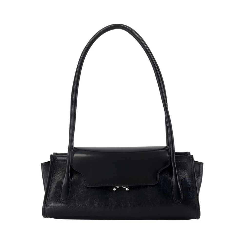 Marni Black Calf Leather Bos Taurus Shoulder Bag - Image 2