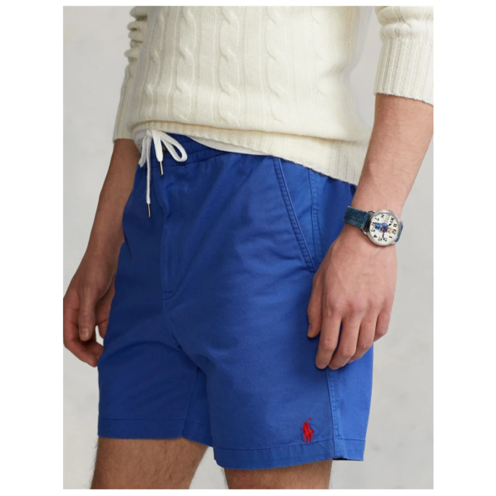 Polo Ralph Lauren Elastische taille Prepster shorts in Royal Heritage Blue Heren