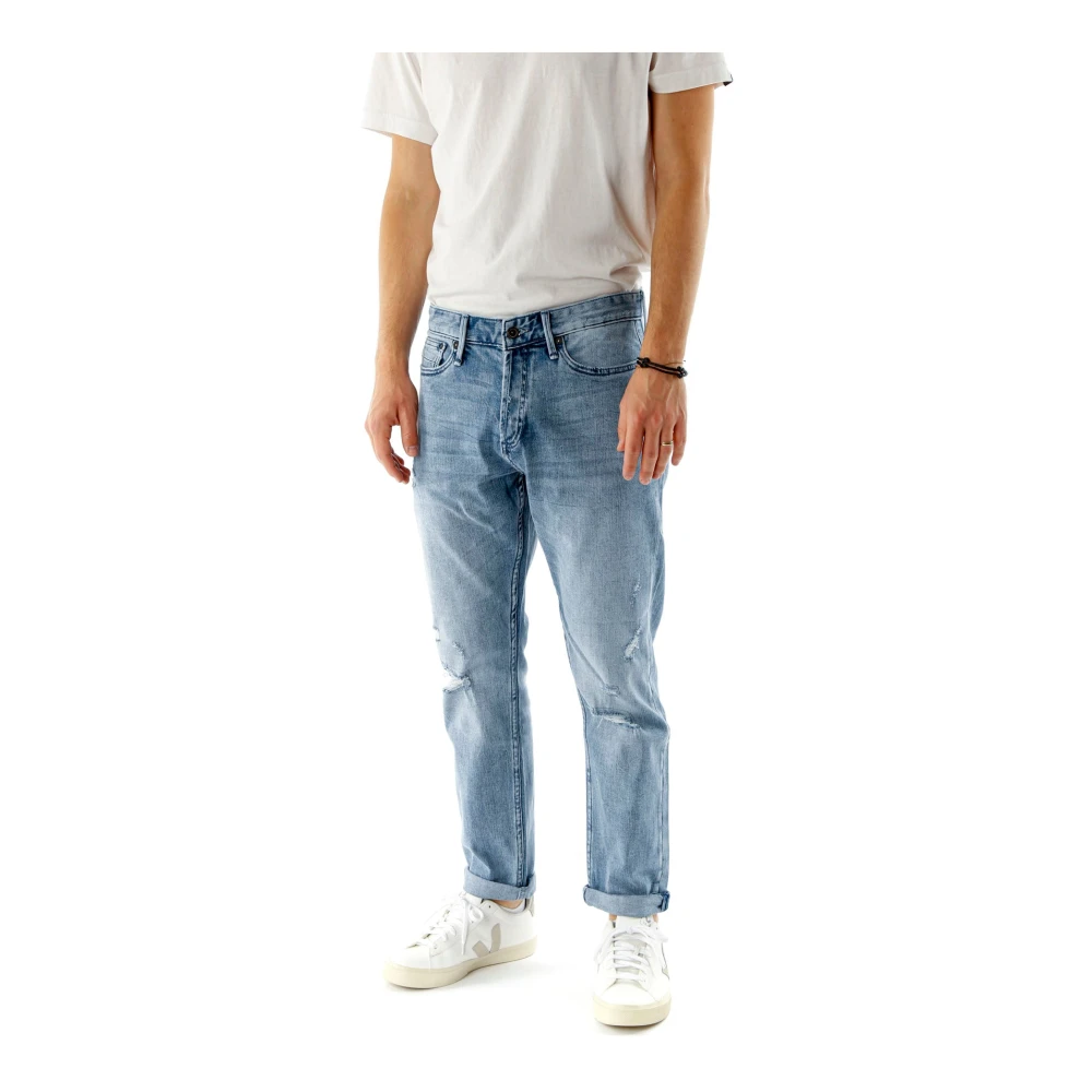 Denham Tapered Fit Jeans Blue Heren