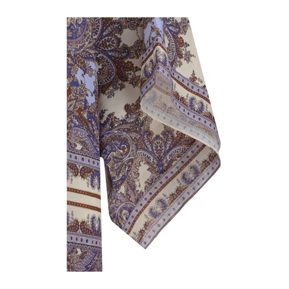 Zimmermann Linnen Kaftan Jurk met Paisley Patroon Multicolor Dames