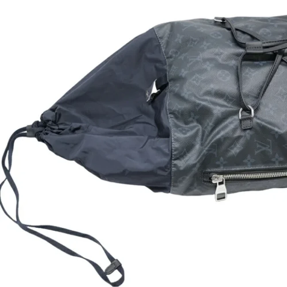 Louis Vuitton Vintage Pre-owned Canvas backpacks Blue Dames