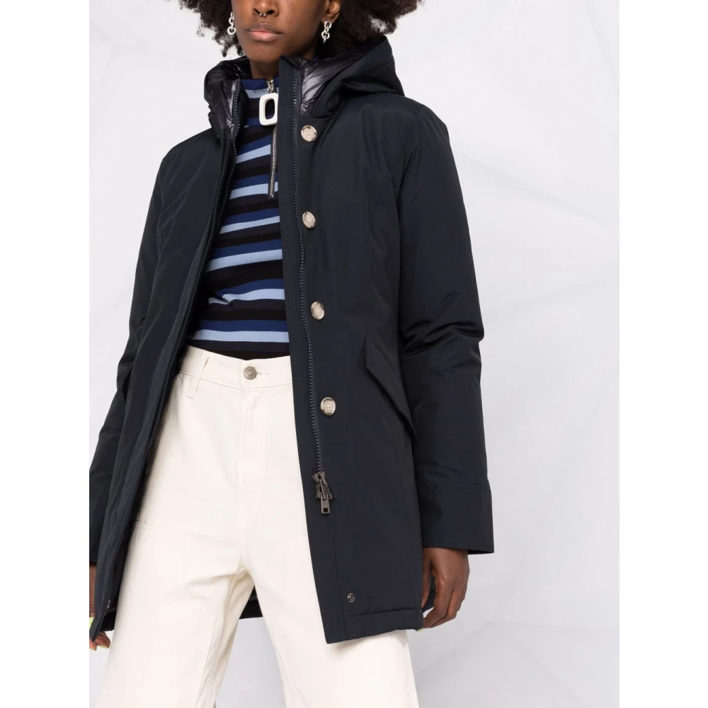 Woolrich Blauwe Jassen voor Mannen Blue Dames