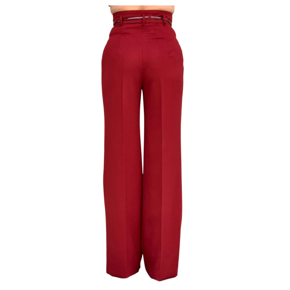 Max Mara Studio Stijlvolle Broeken voor Vrouwen Red Dames