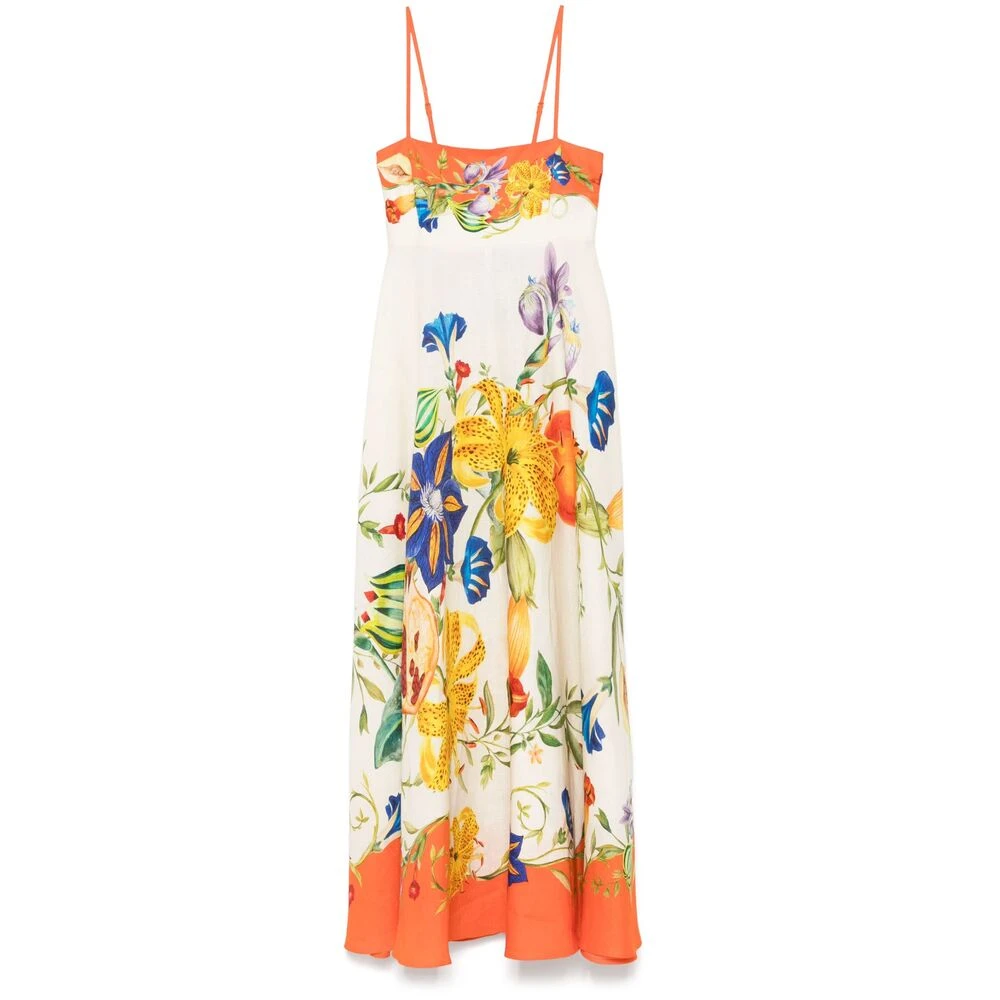 Alemais Beige Jurk met Ritssluiting Multicolor Dames