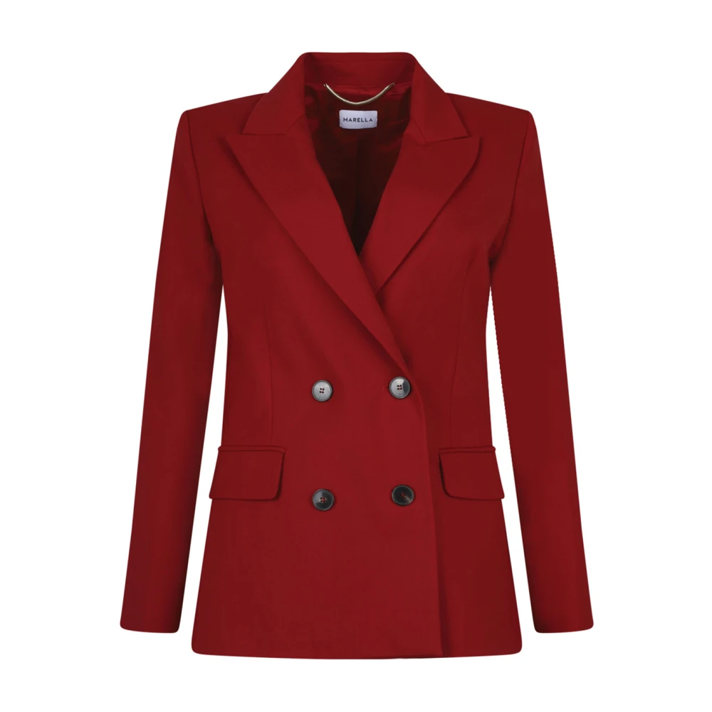 Marella Rode double-breasted blazer Red Dames