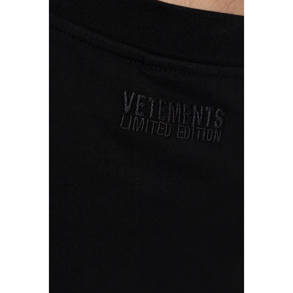 Vetements T-shirt met print Black Dames