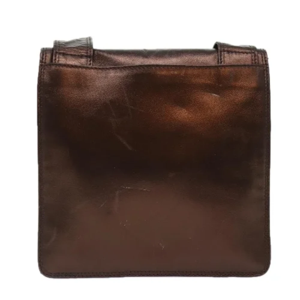 Chanel Vintage Pre-owned Leather chanel-bags Brown Dames