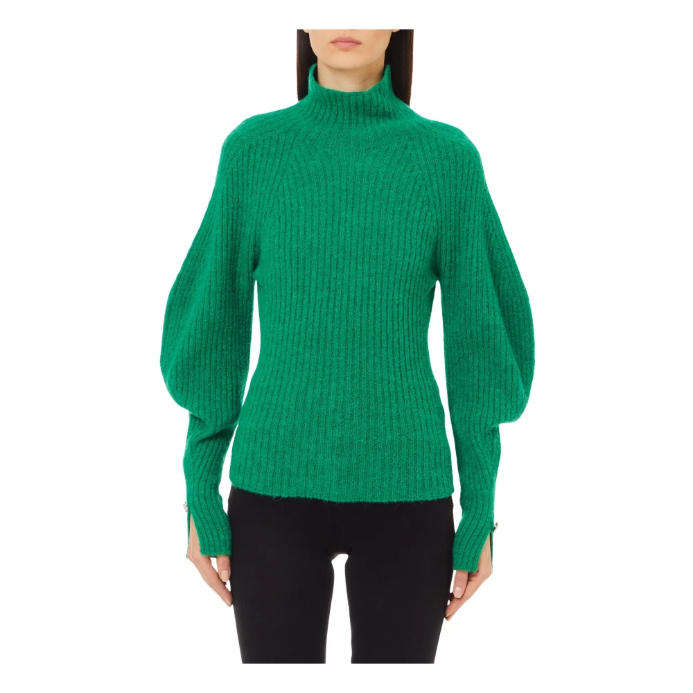 Liu Jo Gesloten Gebreide Trui Green Dames