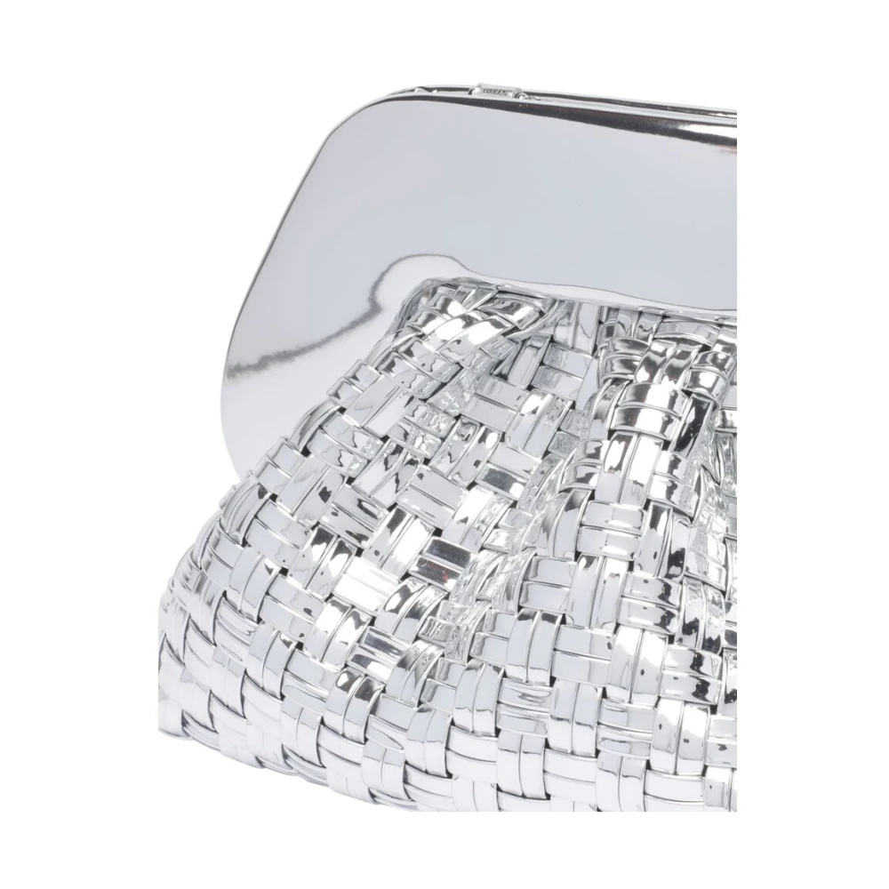 THEMOIRè Zilverkleurige Textuur Schoudertas Gray Dames