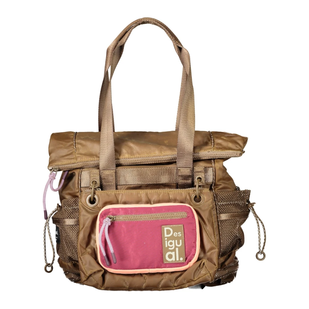 Desigual Donna Marrone Borse, Taglia Unica, New,