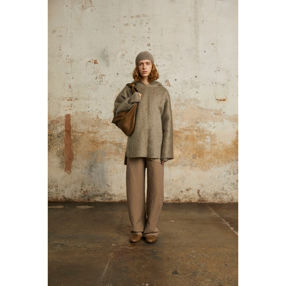 Cortana Ciel grijze mohair hoodie Gray Dames
