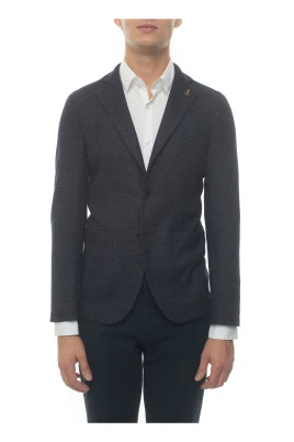 Slim Fit Jerseyjacka med Kakeltryck