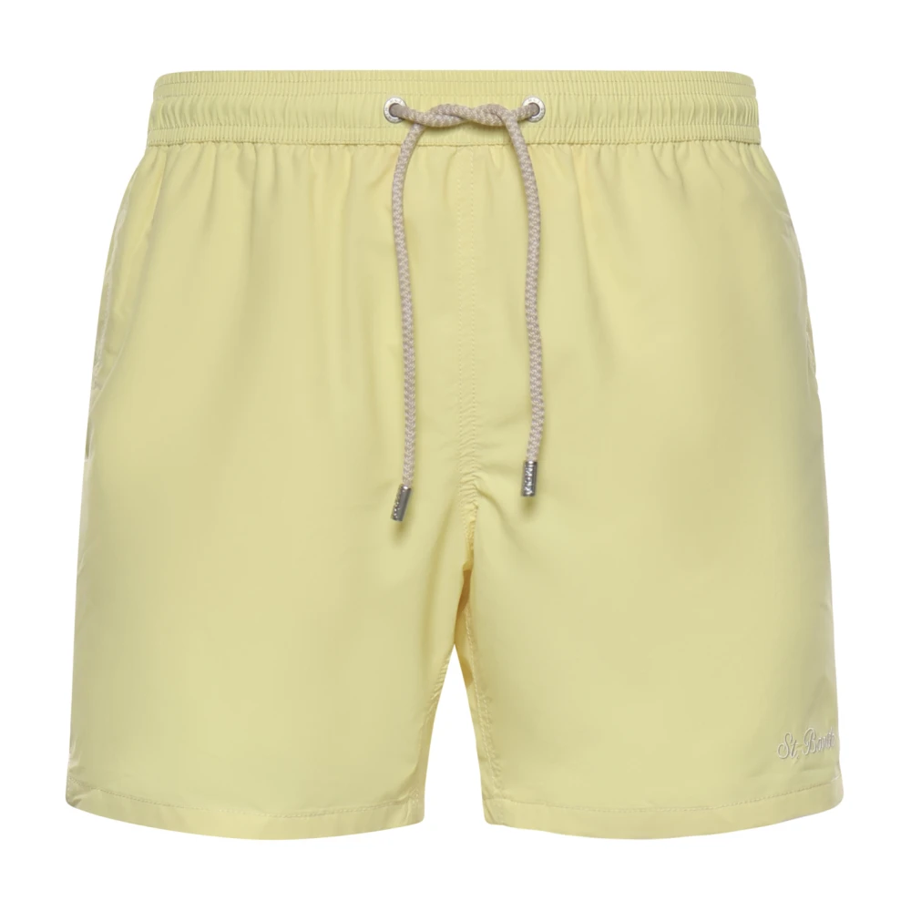 Mc2 Saint Barth Men's Yellow Beachwear, Xl, Drawstring Swim Shorts