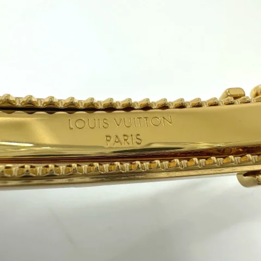 Louis Vuitton Vintage Pre-owned Metal hair-accessories Brown Dames