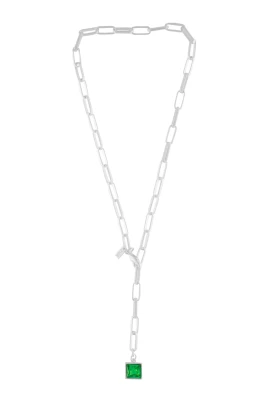 Kort smaragdhalsband