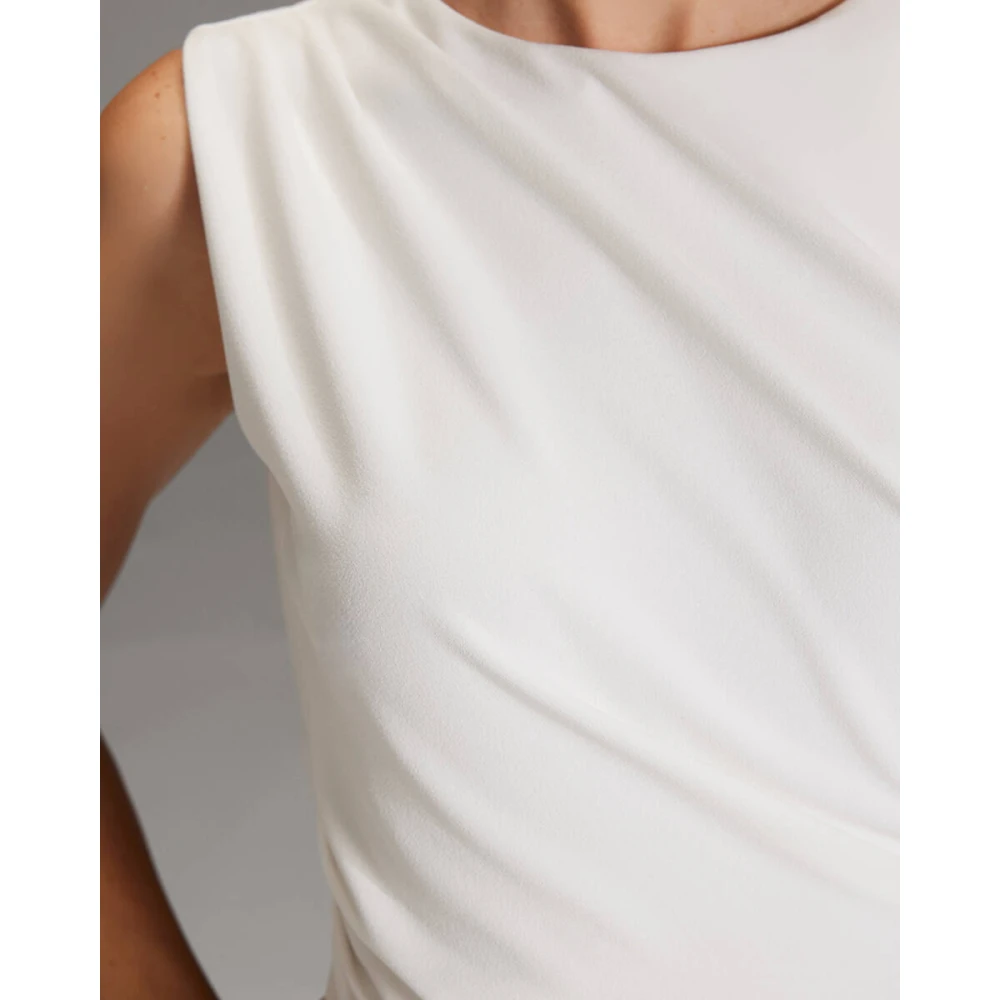 Swing Crepe Jersey Jumpsuit met Kleur Black Dames