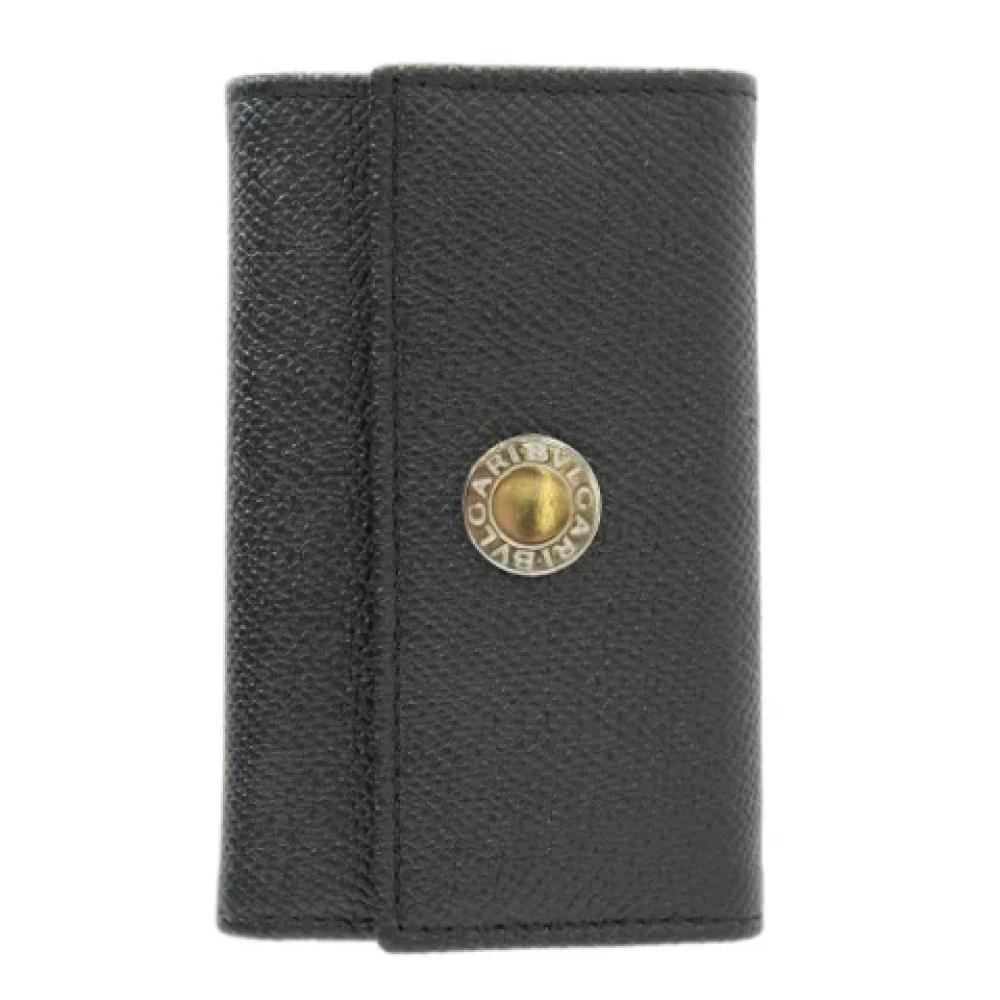 Bvlgari Vintage Pre-owned Fabric key-holders Black Dames