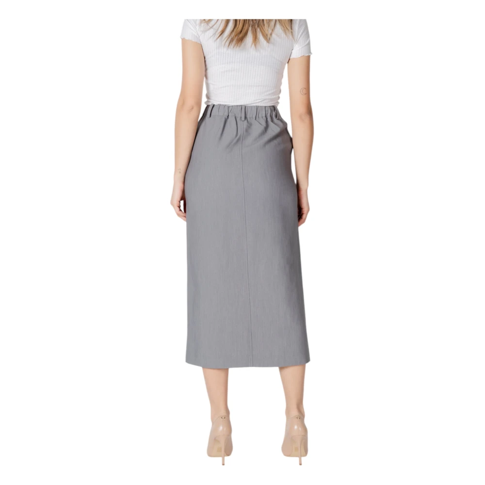 Ichi Dames Lange Jurk Collectie Gray Dames