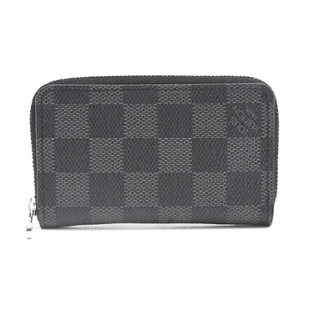 Louis Vuitton Vintage Pre-owned Canvas wallets Black Heren