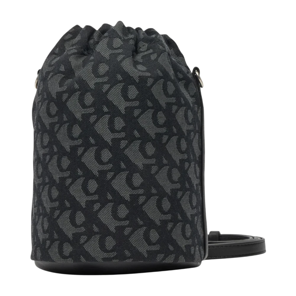 Calvin Klein Women's Black Ckj Monogram Bucket Bag