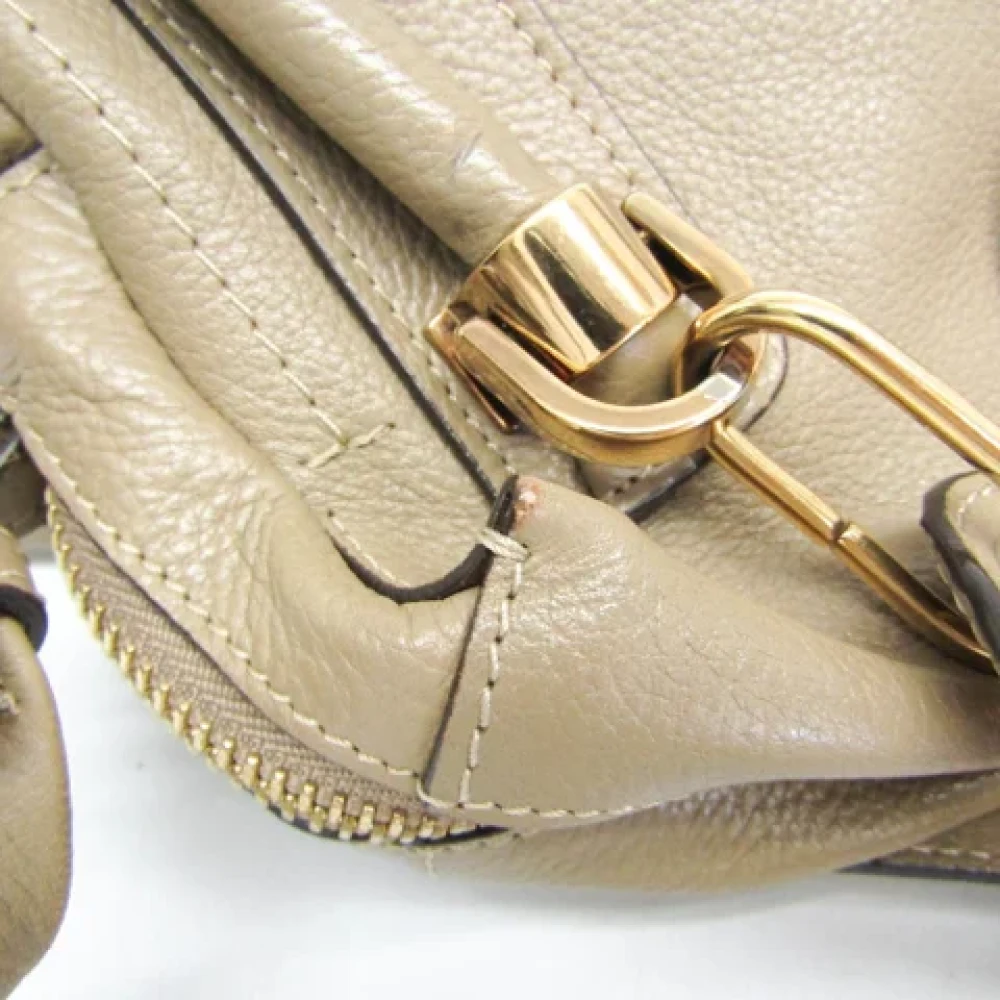 Chloé Pre-owned Leather handbags Gray Dames