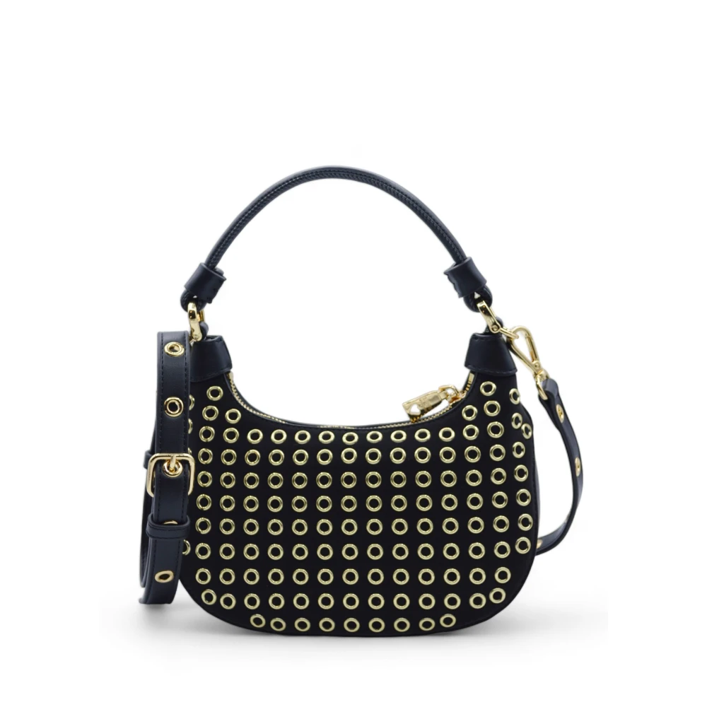 Love Moschino Iconische Handtassen met Rits Sluiting Black Dames