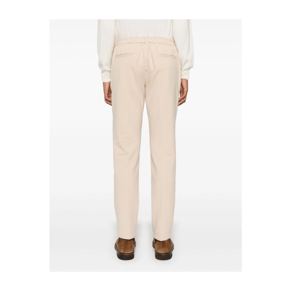 Circolo 1901 Beige Fleece Texture Broek Beige Heren