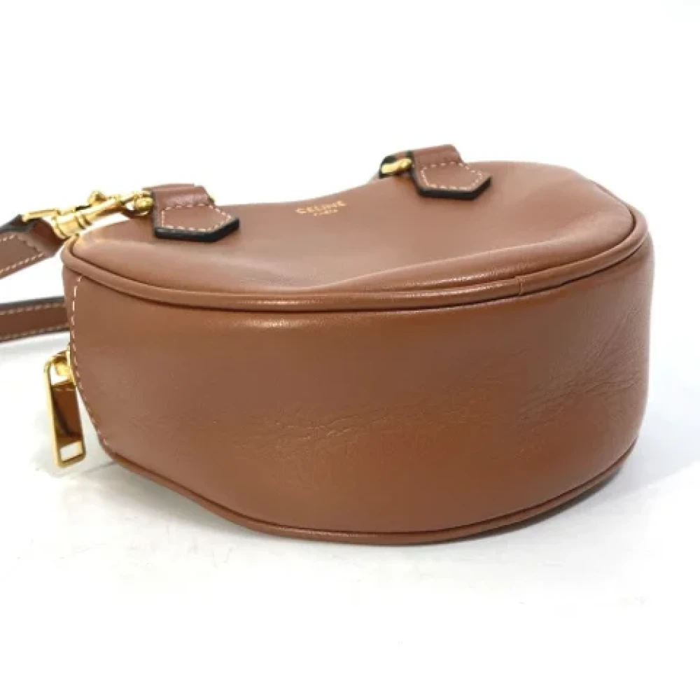 Celine Vintage Pre-owned Leather shoulder-bags Brown Dames