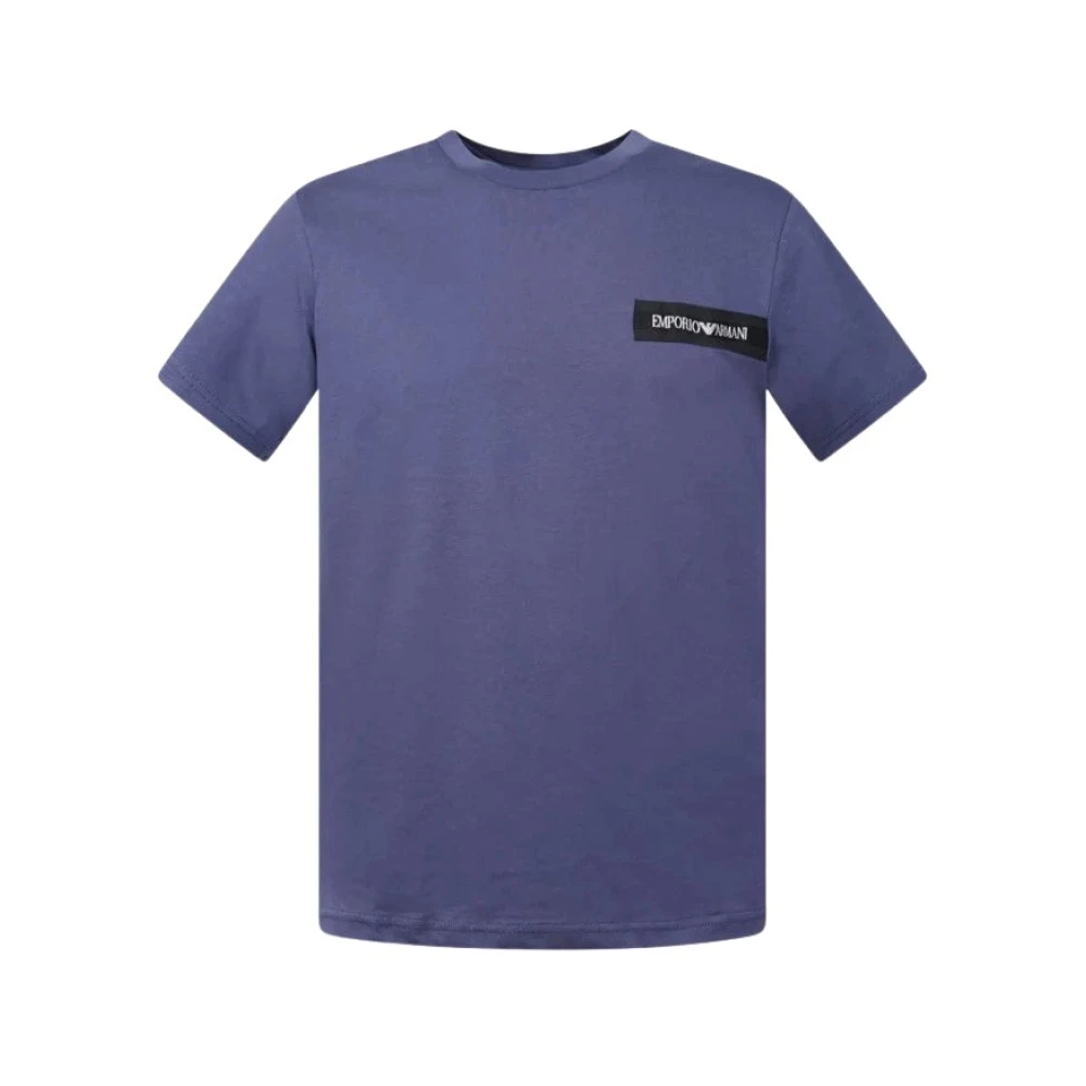 Emporio Armani Herren Blau Oberteile, Sgröße: