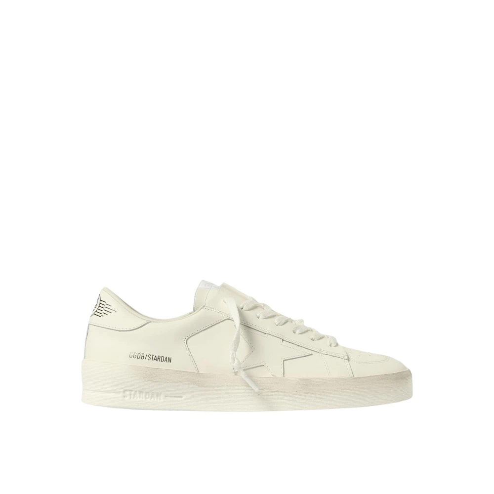 Golden Goose Men's White Sneakers, 7 Uk, Leather Upper Trainers