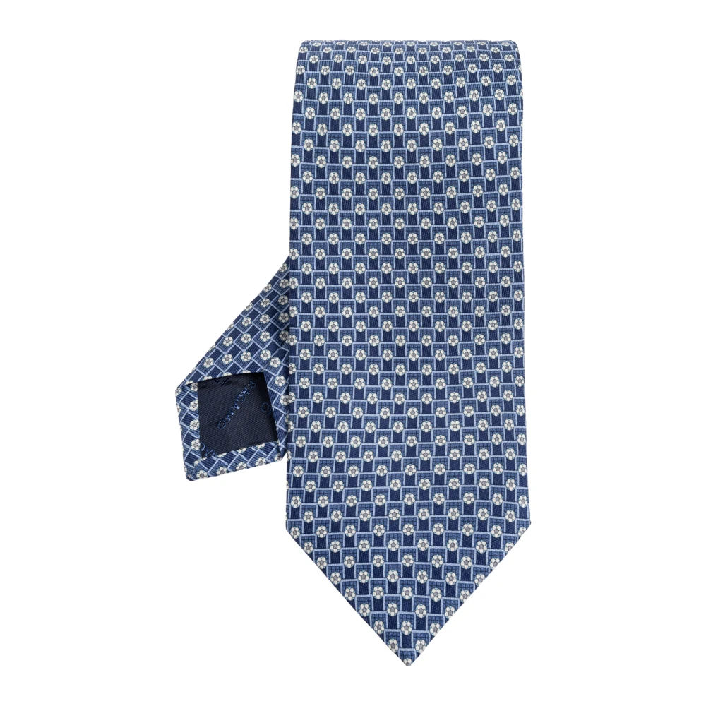 Ferragamo Uomo Blu - Torneo Silk Tie - Accessories - One Size