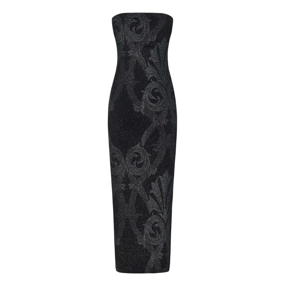 Wolford Zwarte Paisley Jurk Elegant Gelegenheidskleding Black Dames