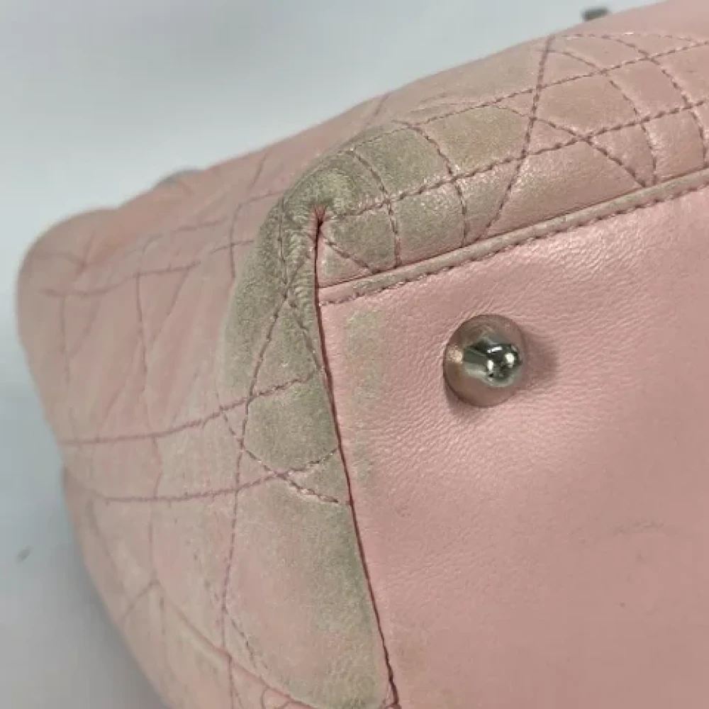 Dior Vintage Pre-owned Leather dior-bags Pink Dames