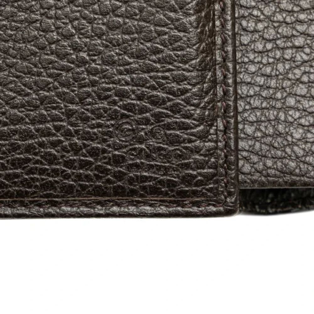 Gucci Vintage Pre-owned Leather wallets Brown Dames