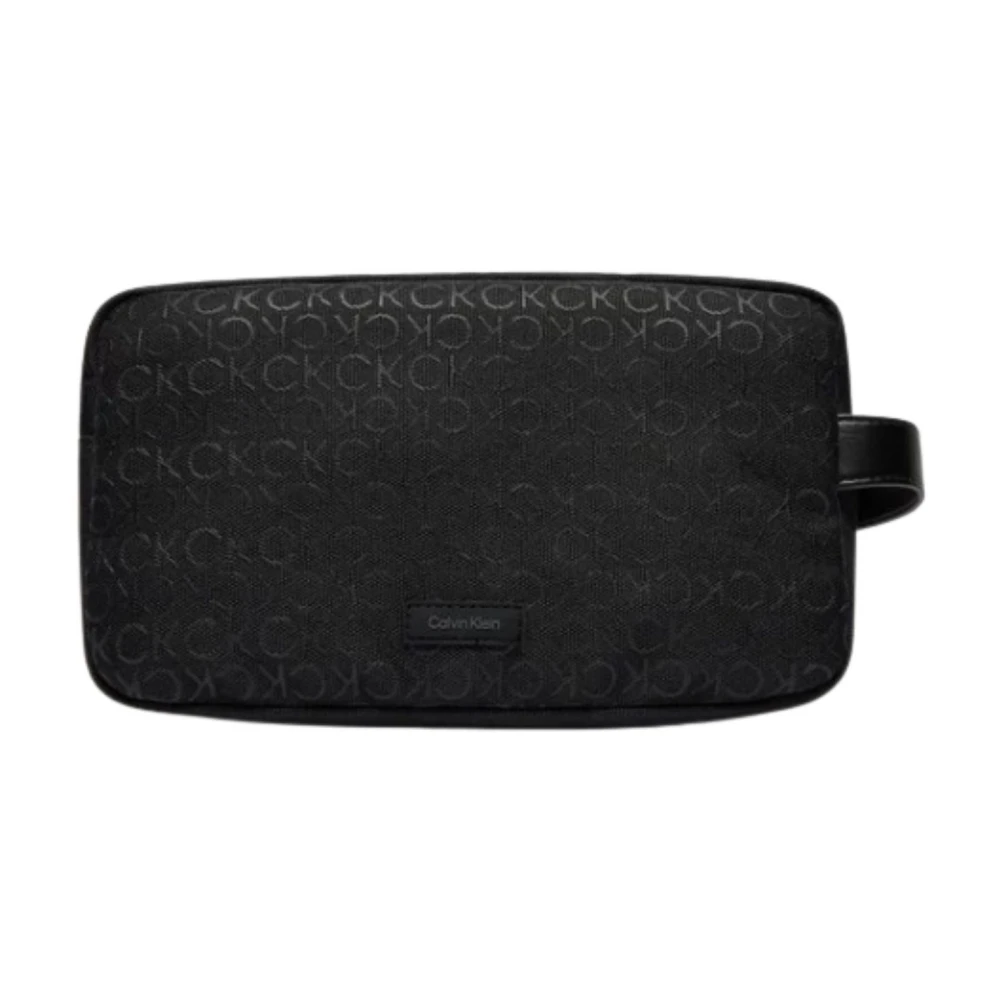 Calvin Klein Heren Remote Washbag Beauty Case Black Heren