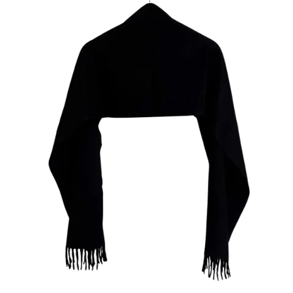 Gucci Vintage Pre-owned Cashmere scarves Black Dames