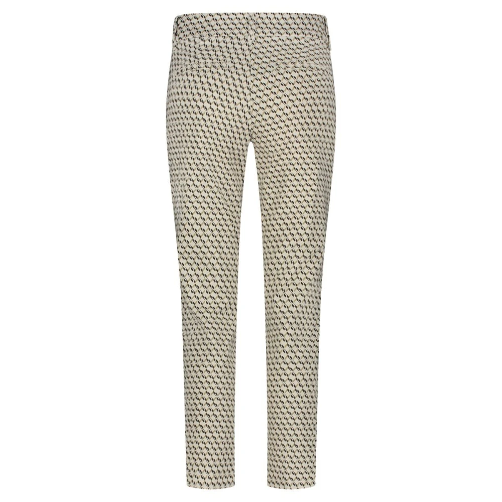 Red Button Fancy Square Broek met Print Beige Heren