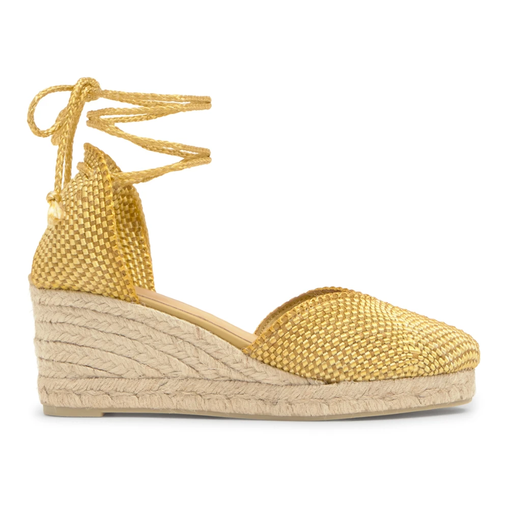 Castañer Women's Yellow Wedges, 7 Uk, Cora Espadrille