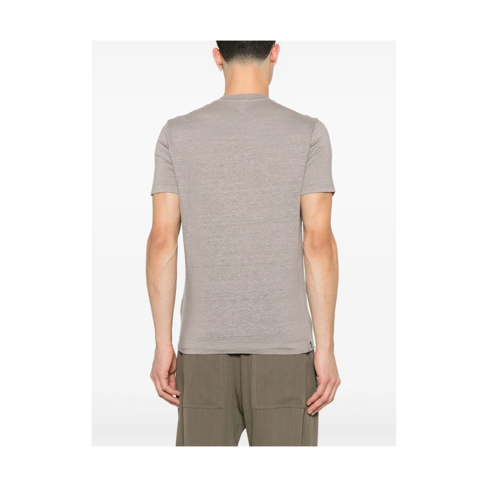 Fedeli Grijs Slagschip Korte Mouw T-shirt Gray Heren