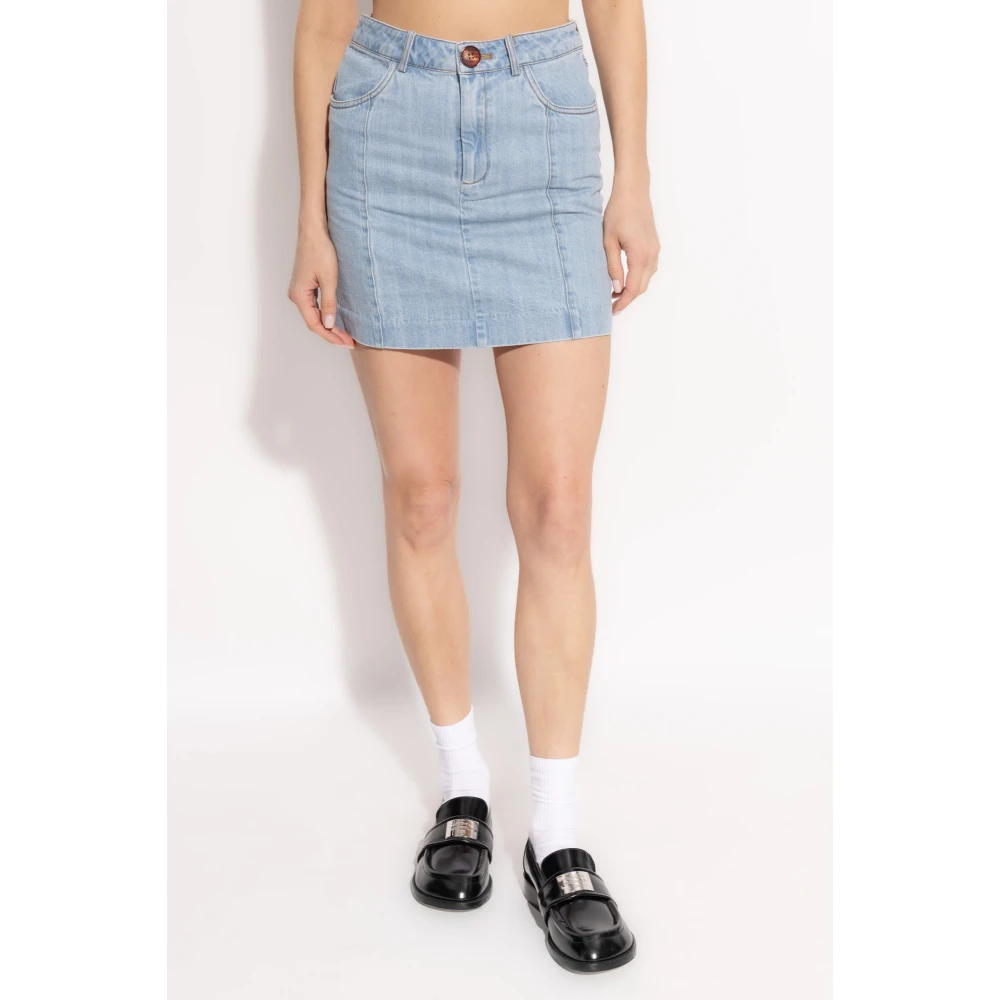 Gestuz Denim rok Vella Blue Dames