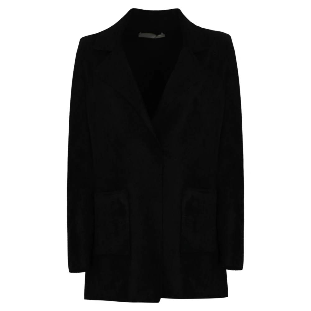 D.Exterior Fluwelen Damesjas Zwart Black Dames