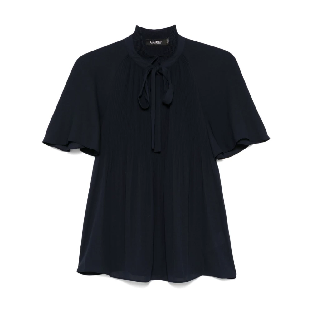 Ralph Lauren Adar Blouse met Korte Mouwen Blue Dames