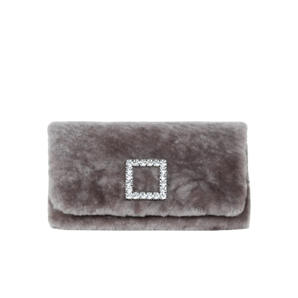 Roberto Festa Powder Clutch Gray Dames