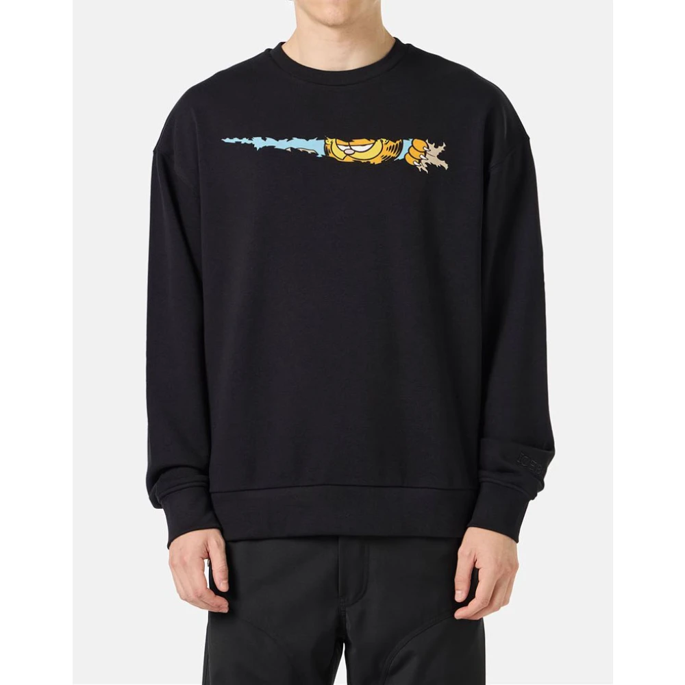 Iceberg Crewneck sweatshirt met Garfield print Black Heren