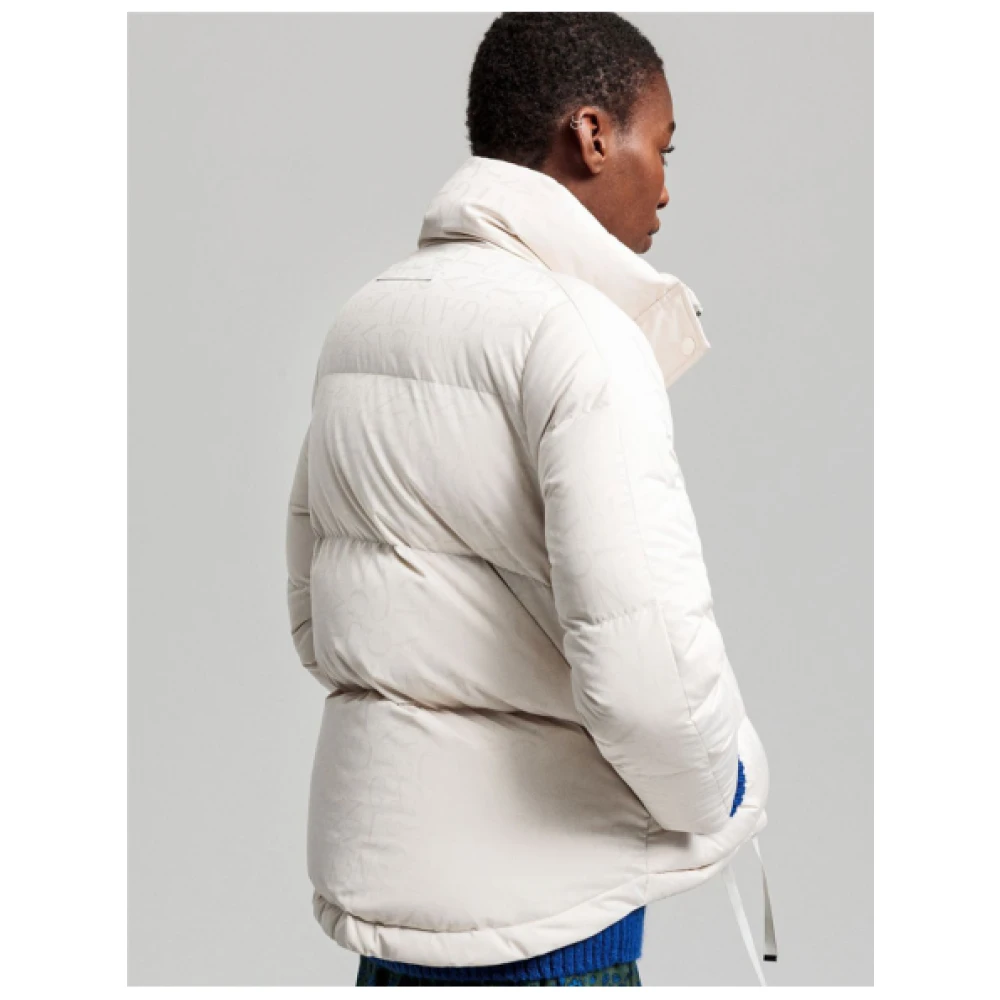 Gant Oversized Bedrukte Donsjas White Dames